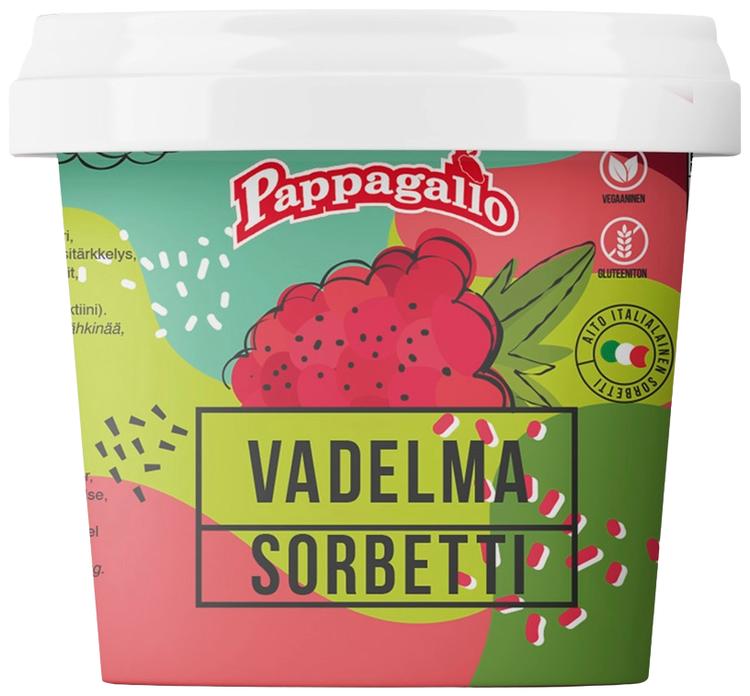 Pappagallo Vadelmasorbetti 0,5 l