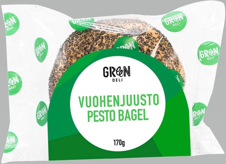 Greendeli Vuohenjuusto-Pesto Bagel 170 g