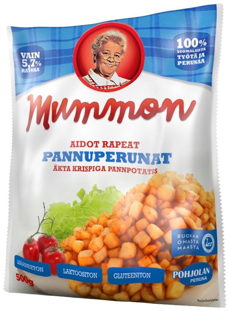 Mummon Rapeat Pannuperunat 500 g, pakaste