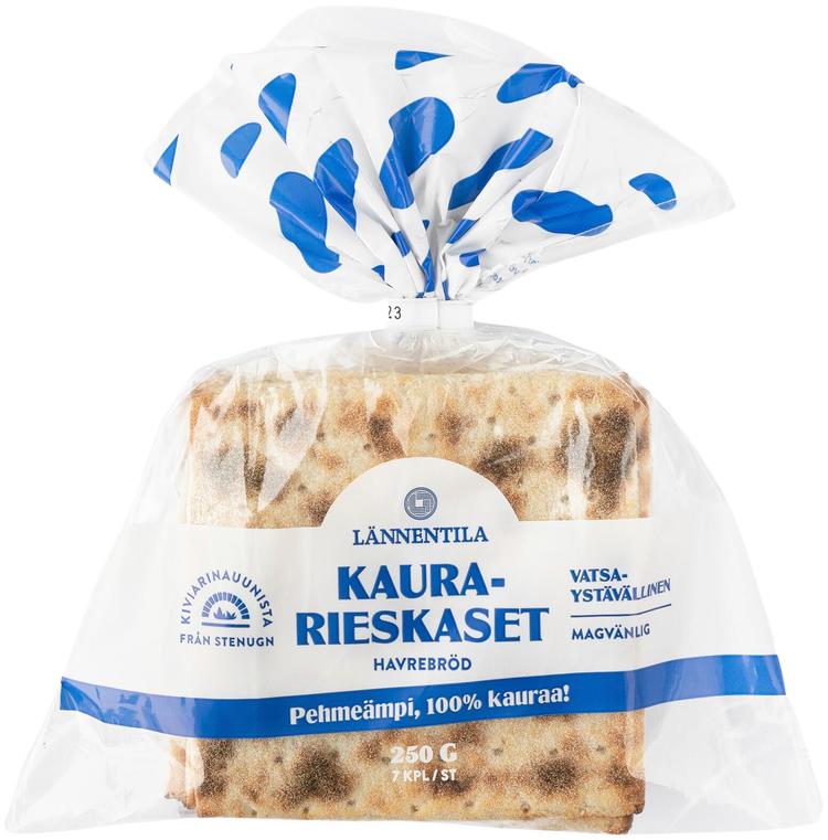 Lännentilan Leipomon kaurarieskaset 7 kpl 250g