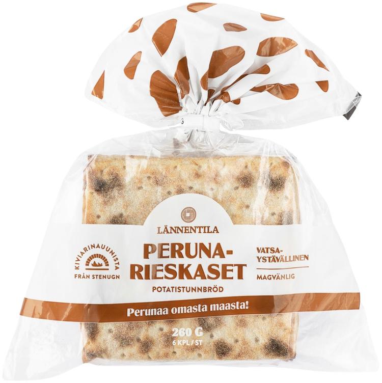 Lännentilan Leipomon perunarieskaset 6 kpl 260g