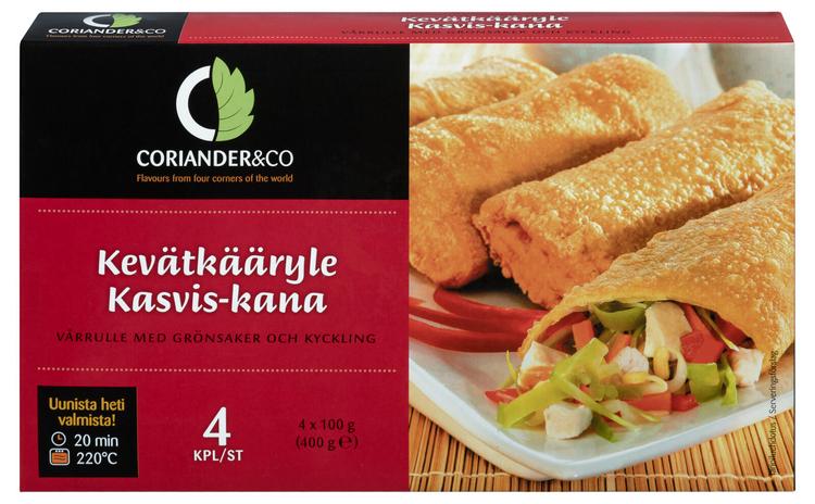 Coriander&Co 4 kpl (400g) Kevätkääryle kasvis-kana