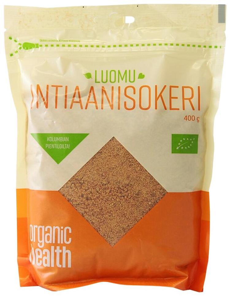 Organic Health Luomu Intiaanisokeri (panelasokeri) 400g