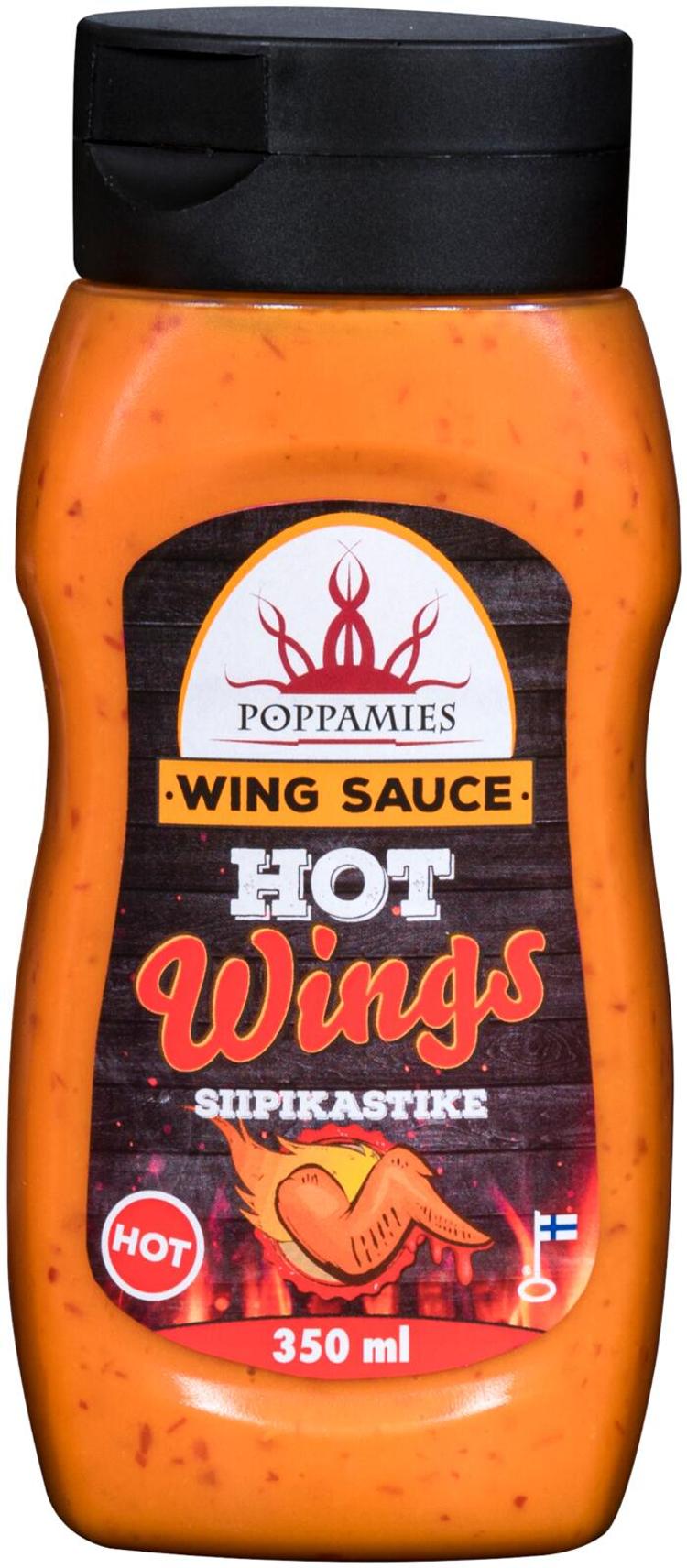 Poppamies Wing sauce hot siipikastike 340g