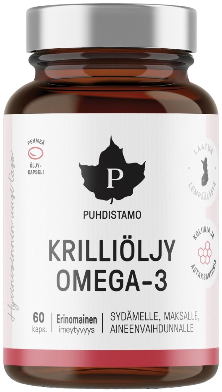 Puhdistamo Krilliöljy Omega-3 60 kapselia