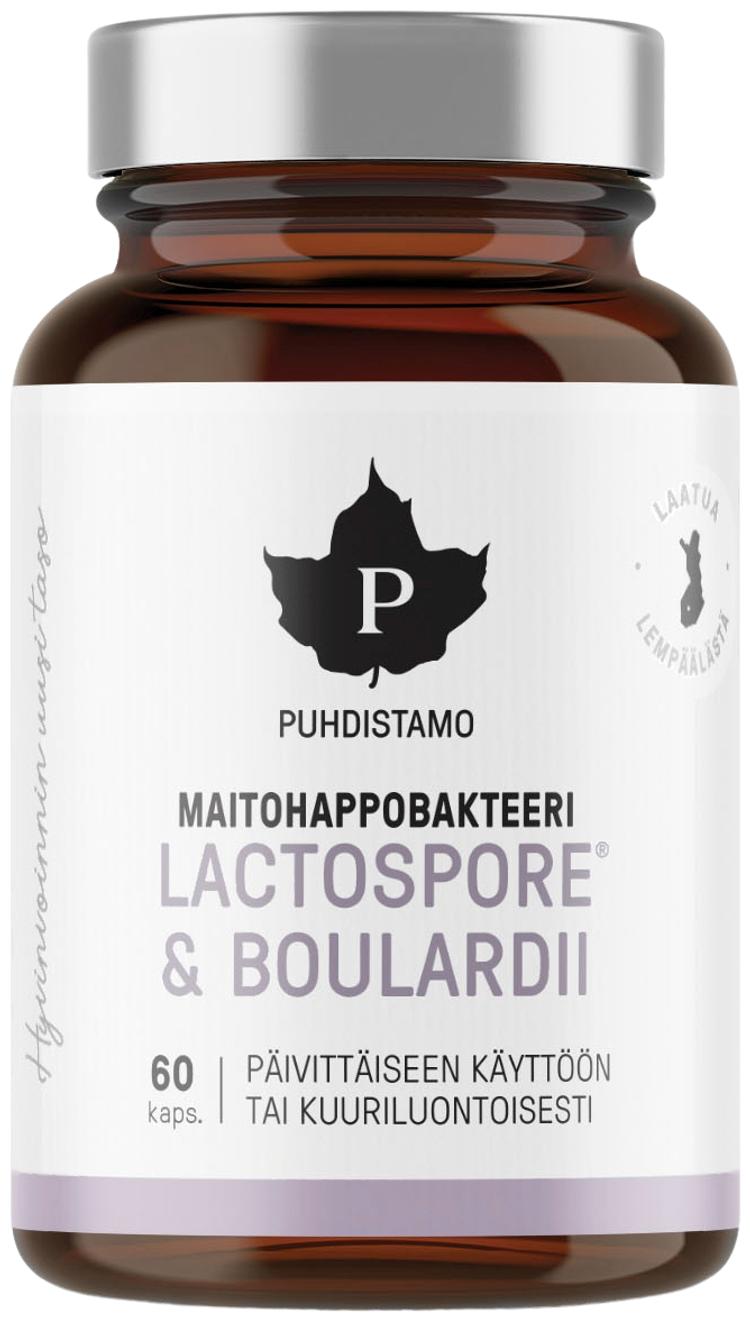 Puhdistamo LactoSpore® & Boulardii maitohappobakteeri 60 kaps