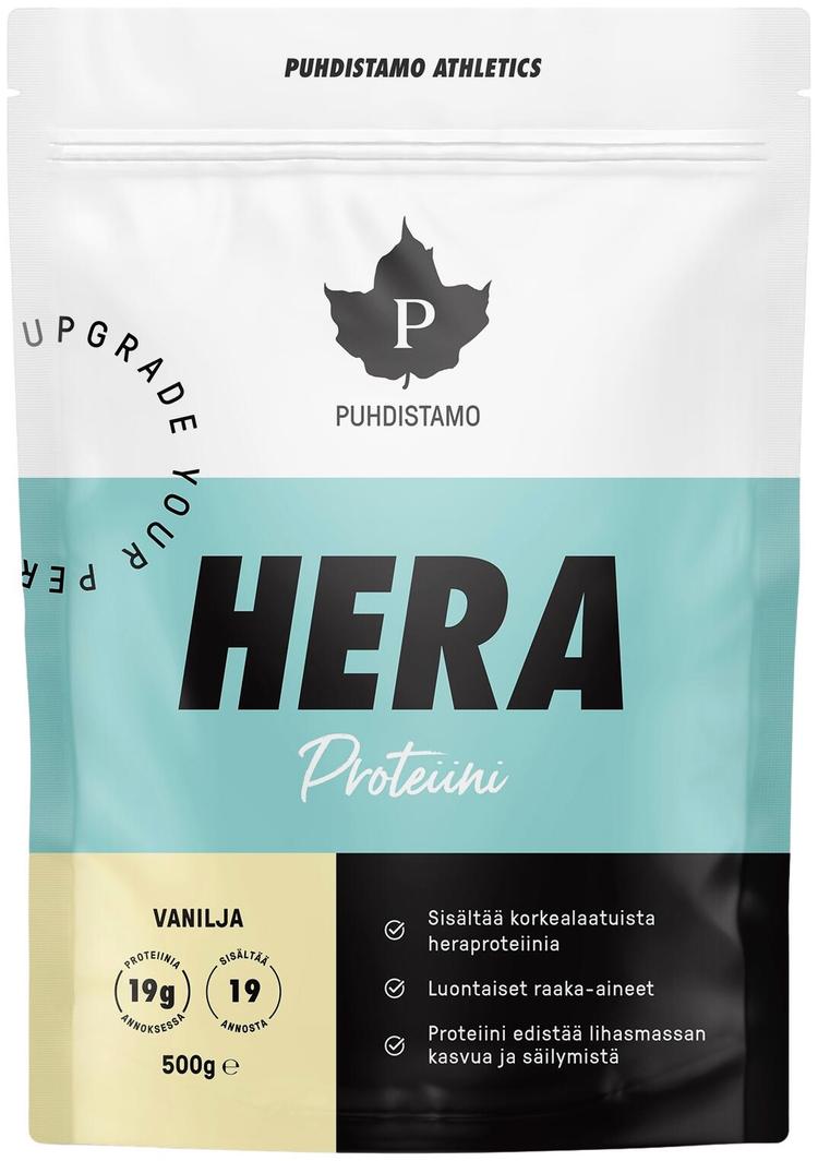 Puhdistamo Athletics Heraproteiini Vanilja 500 g