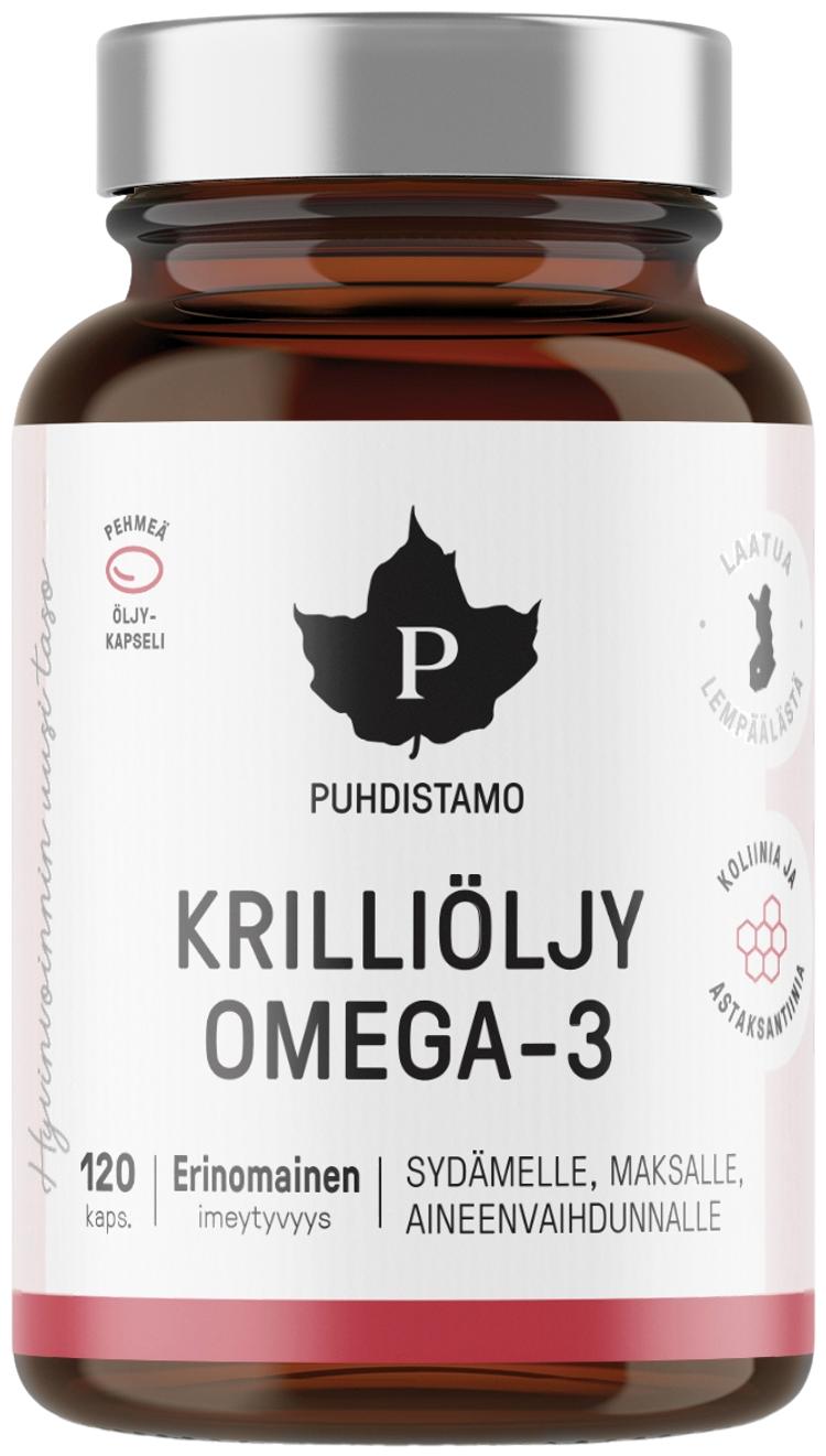 Puhdistamo Krilliöljy Omega-3 120 kapselia