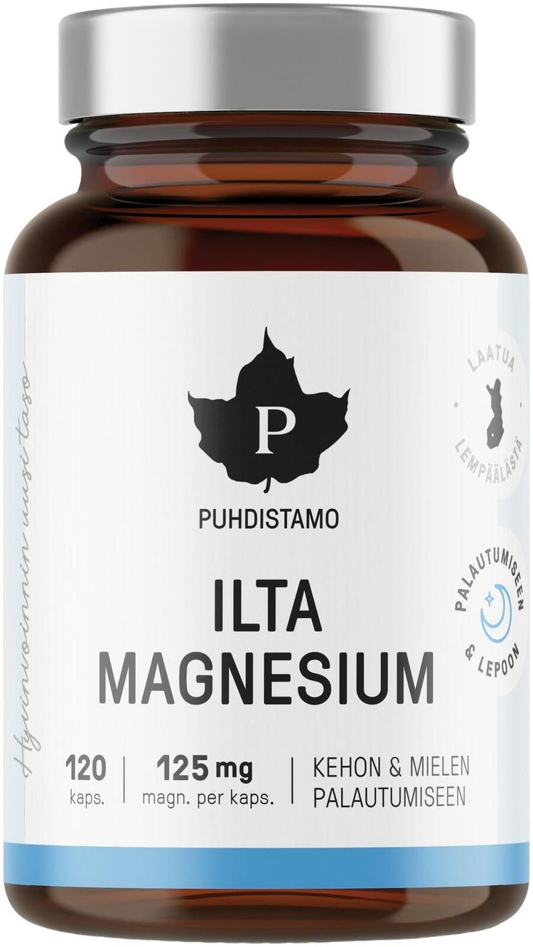 Puhdistamo Ilta Magnesium 120 kapselia