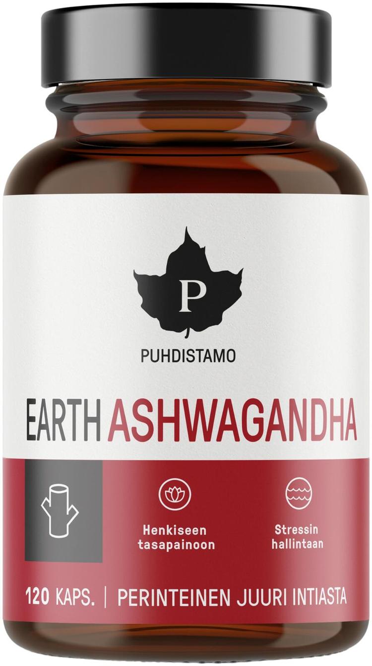 Puhdistamo Earth Ashwagandha 120 kaps.