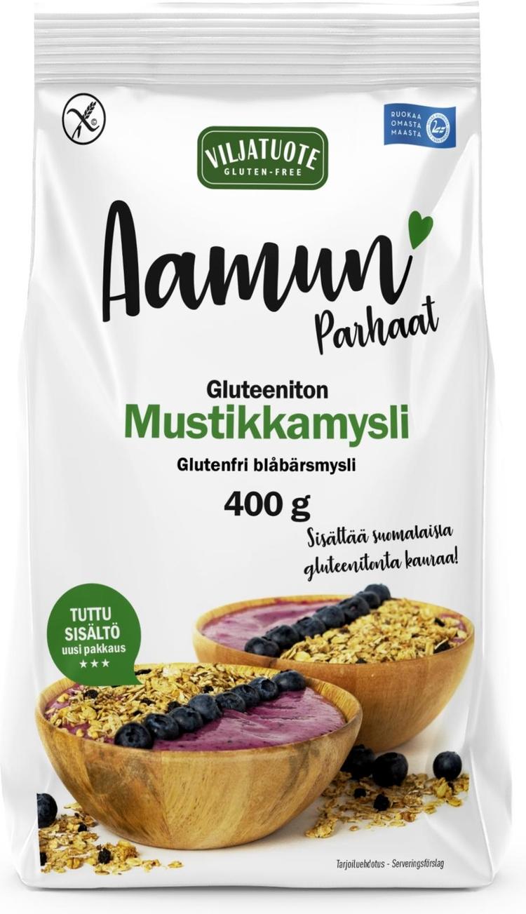 Virtasalmen Viljatuote Gluteeniton Mustikka Mysli 400g