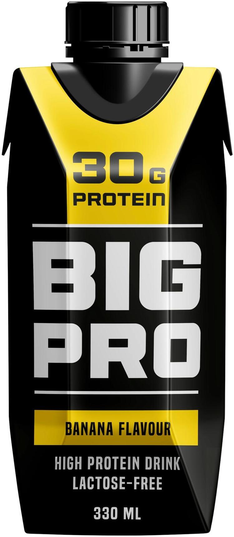 BIG PRO proteiinijuoma banaani 330 ml UHT laktoositon