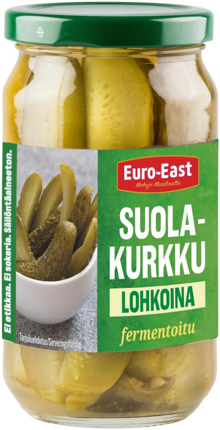 Euro-East suolakurkku lohkoina 350/220g