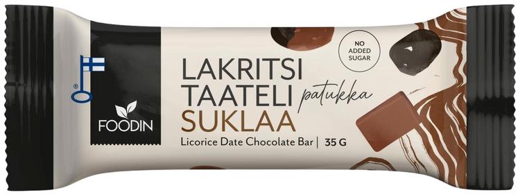 Foodin Lakritsitaatelipatukka Suklaa 35g