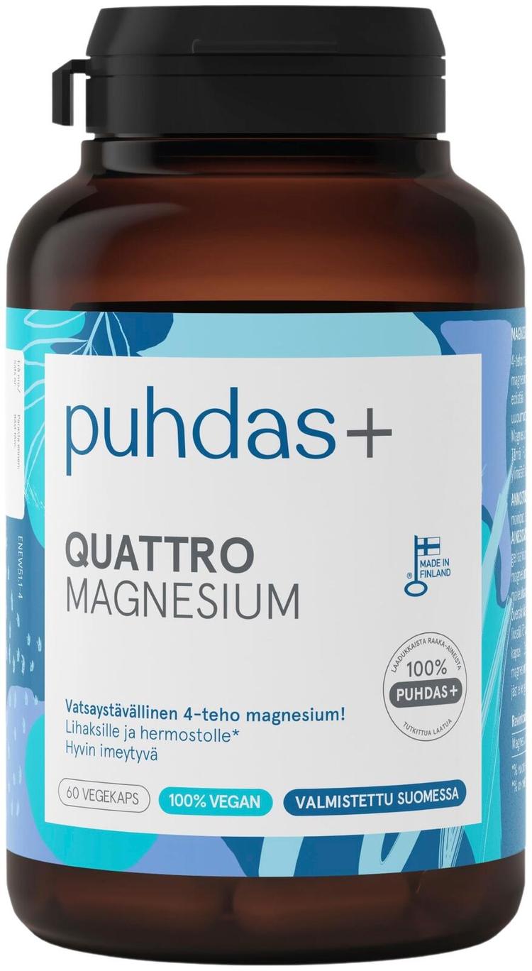 Puhdas+  Quattro Magnesium 120 kaps