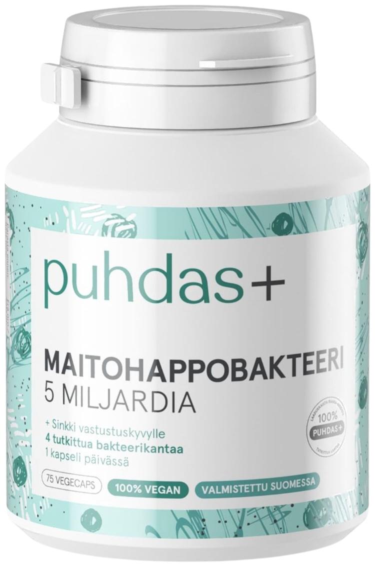 Puhdas + Maitohappobakteeri 5 mrd 75kaps