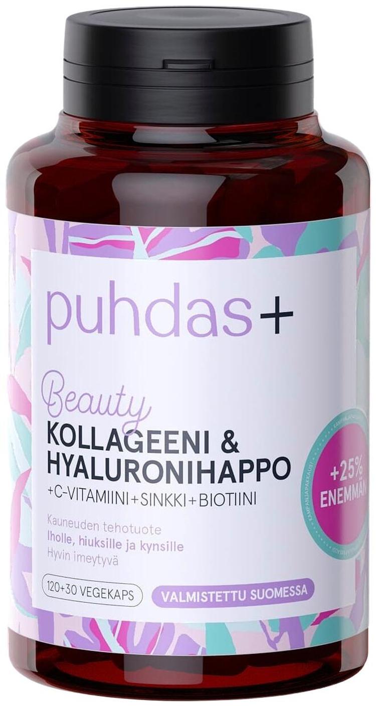 Puhdas+ Collagen&hyaluron 120+30kaps