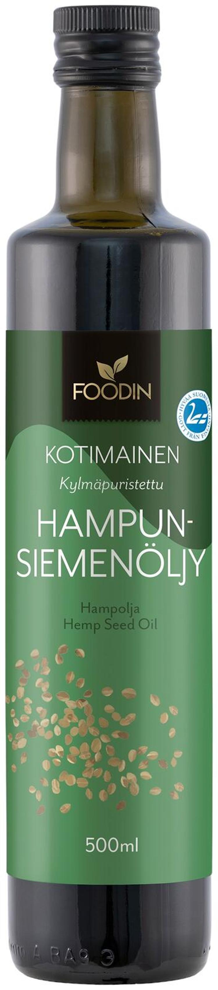 Foodin Kotimainen hamppuöljy 500ml