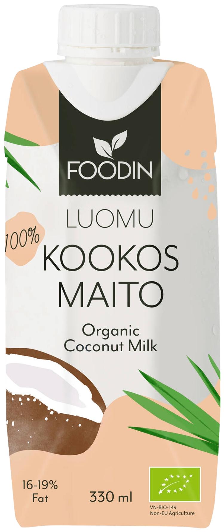 Foodin kookosmaito luomu 330ml