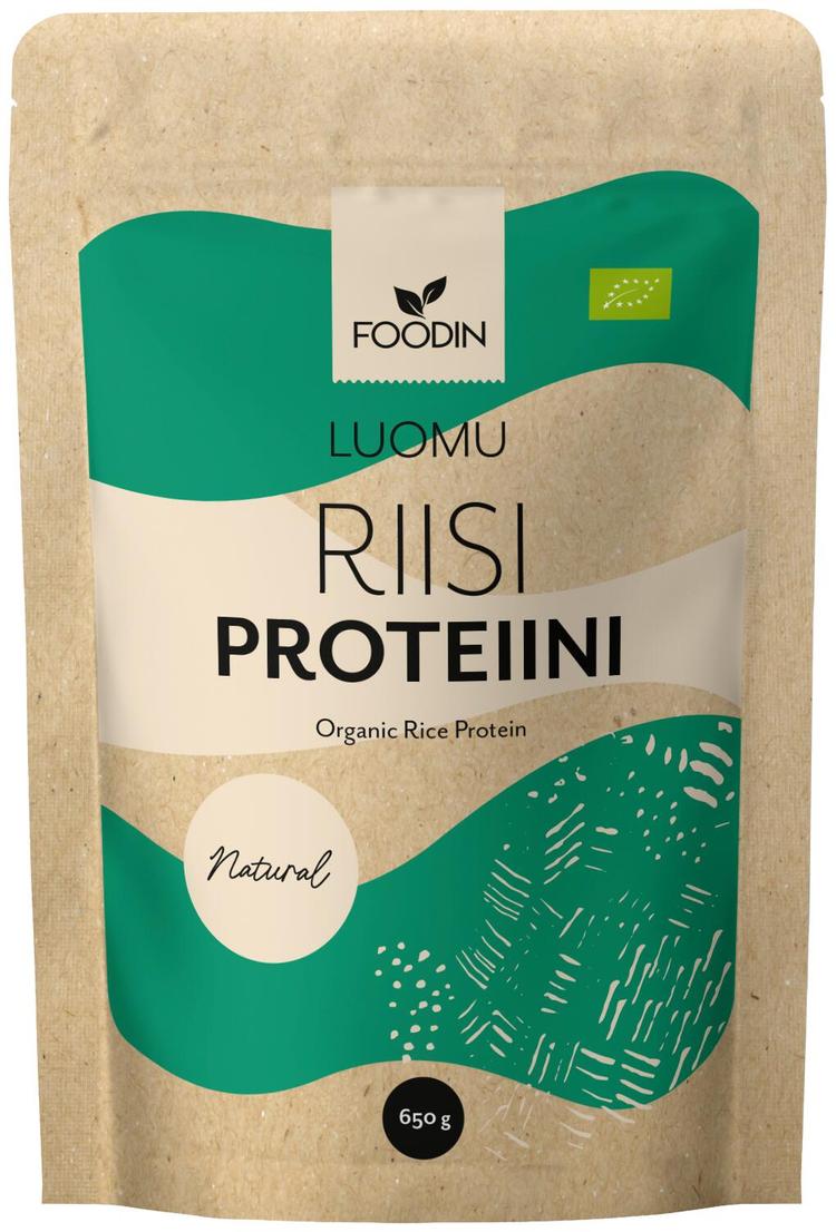 Foodin Riisiproteiini maustamaton luomu 650g