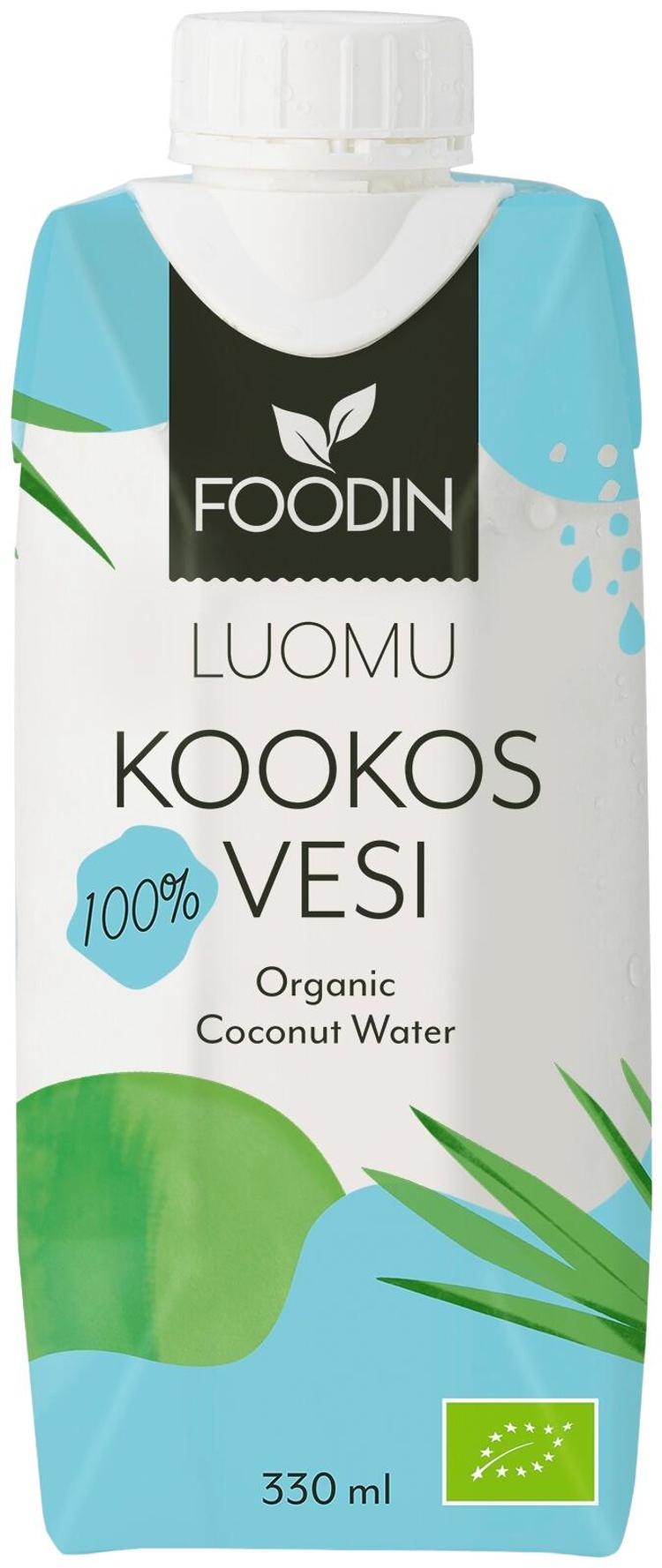 Foodin kookosvesi luomu 330ml