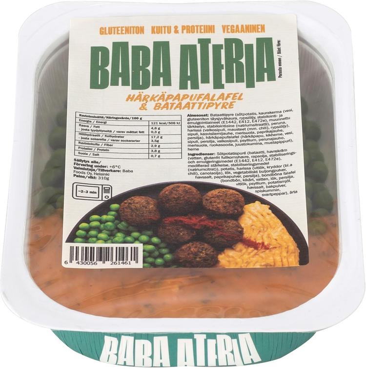 Baba Meal 310g, Härkäpapufalafel & bataattipyre