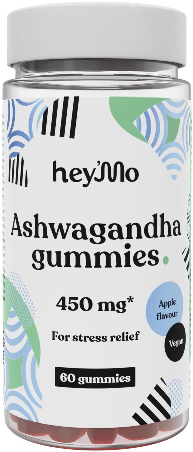 hey'Mo Ashwagandha +B6 gummies omenanmakuinen 60kpl 180g