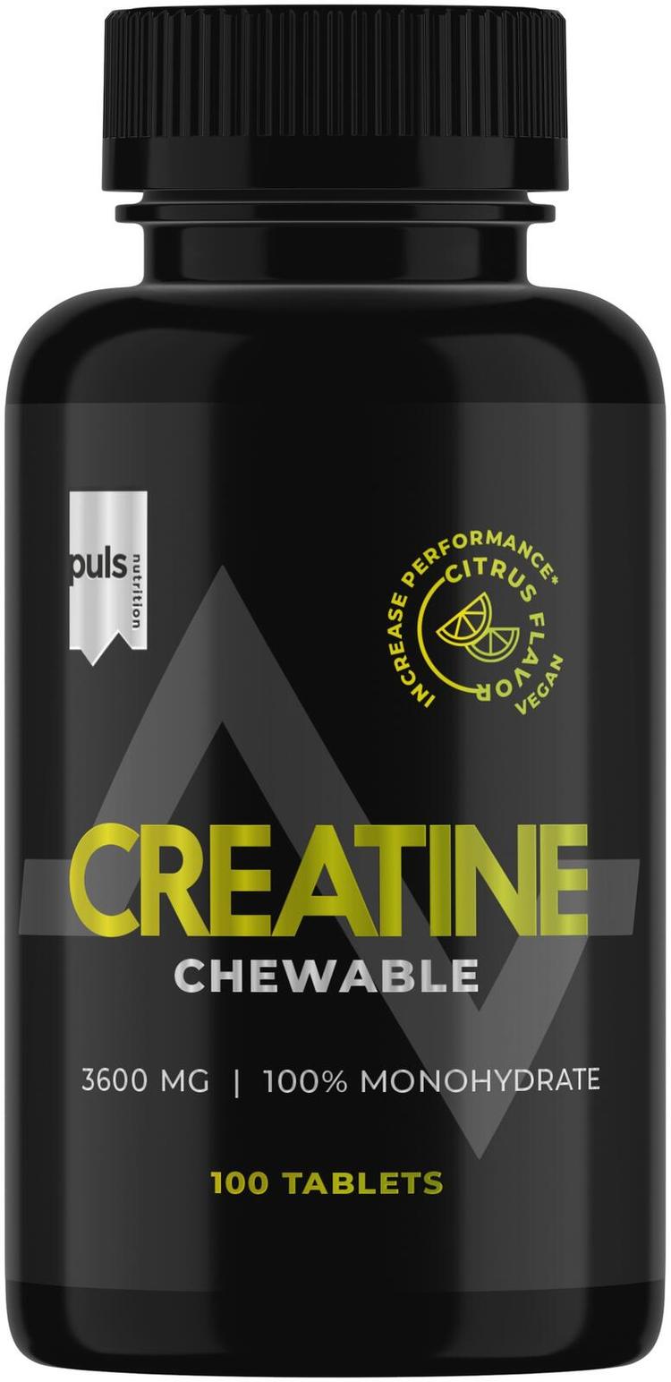 PULS Creatine pureskeltava Sitrus 100 tablettia