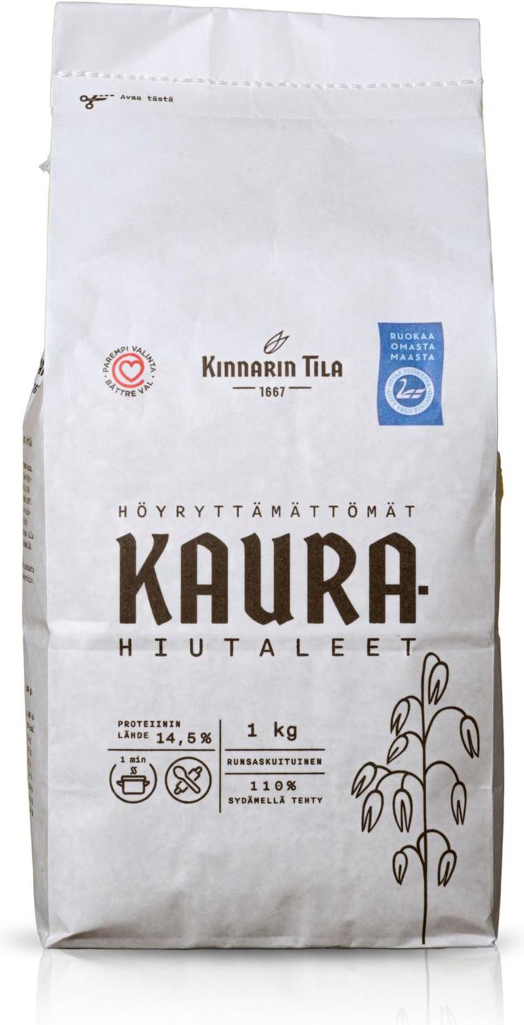 Kinnarin Tila kaurahiutaleet 1kg