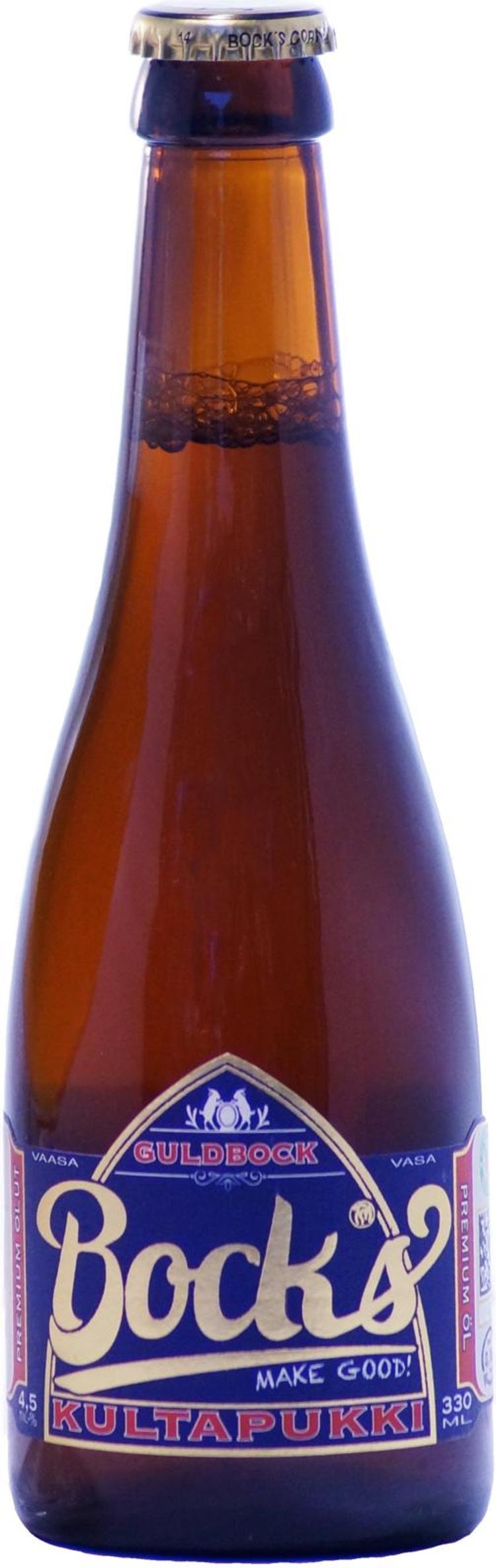 Bock's 0,33l Kultapukki 4,5% olutpullo