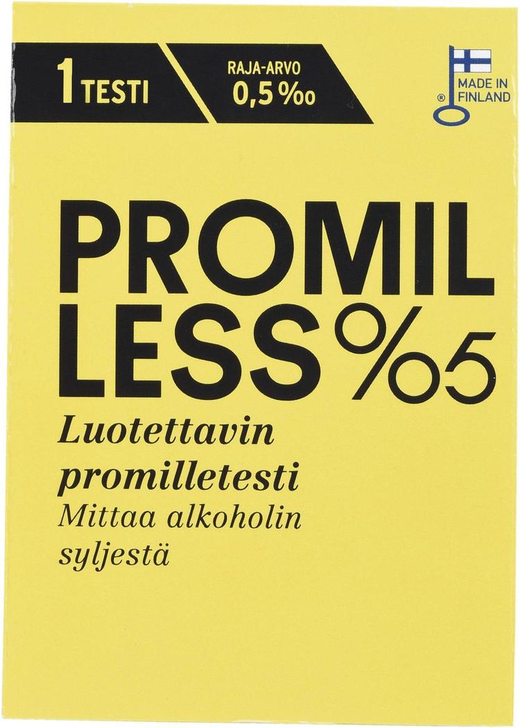 Promilless promilletesti kertakäyttötesti 0,5 1kpl