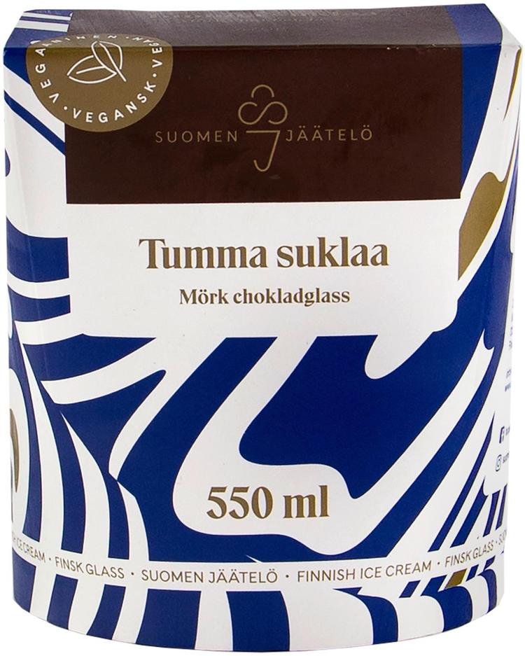 Suomen Jäätelö Tumma suklaajäätelö vegaaninen 550ml