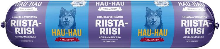 Hau-Hau Champion Koiranmakkara riista-riisi täysravinto 800 g