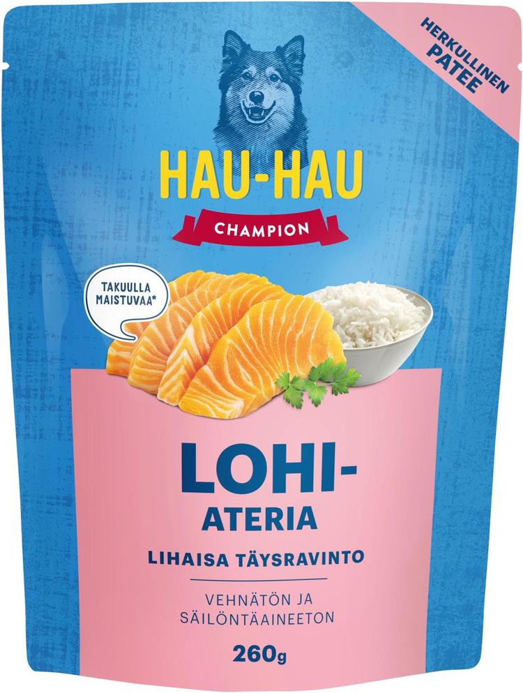 Hau-Hau Champion Lohiateria täysravinto 260 g