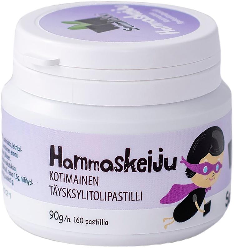 Hammaskeiju kotimainen täysksylitolipastilli salmiakki 90 g