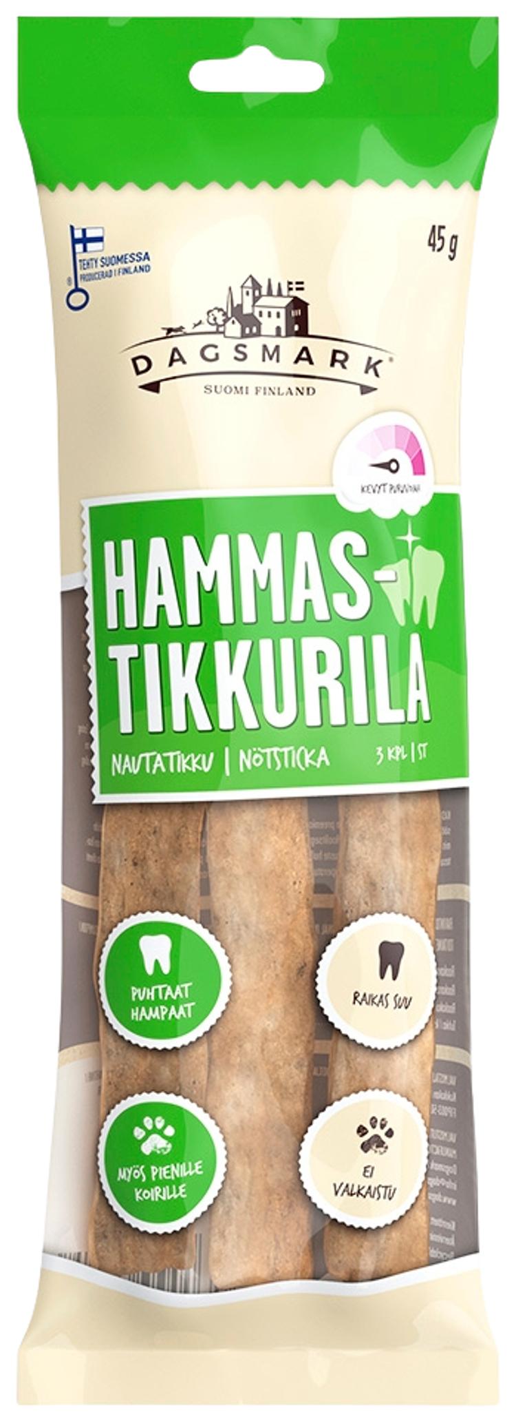 Dagsmark HAMMASTIKKURILA nautatikku 45 g