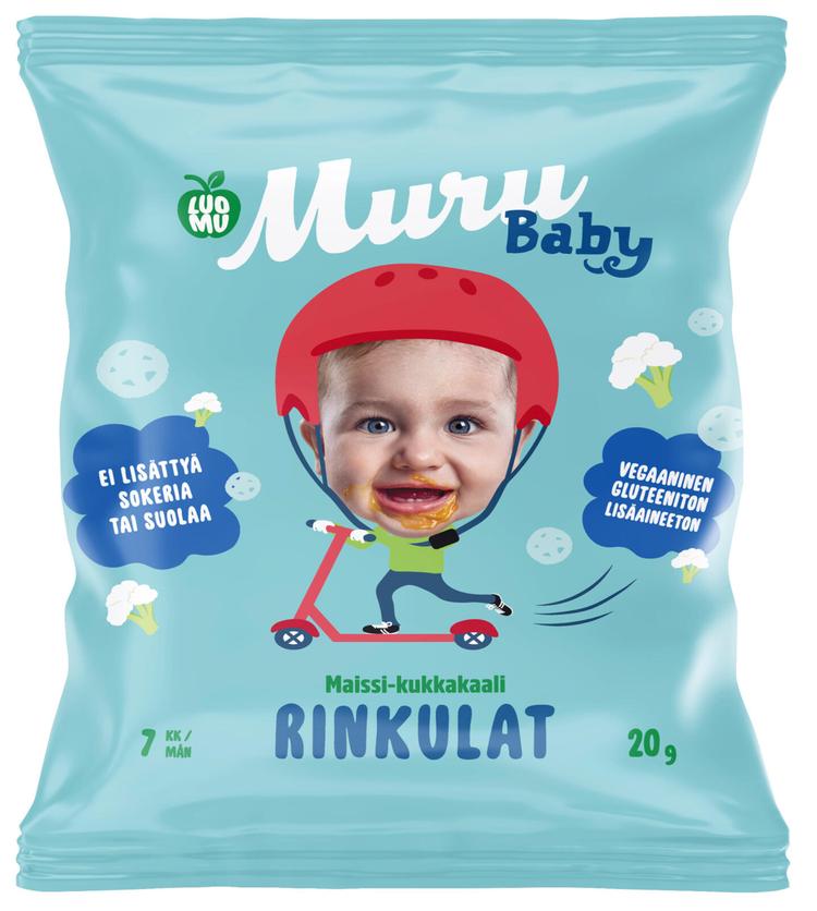 Muru Baby Luomurinkulat maissi-kukkakaali 7 kk 20 g