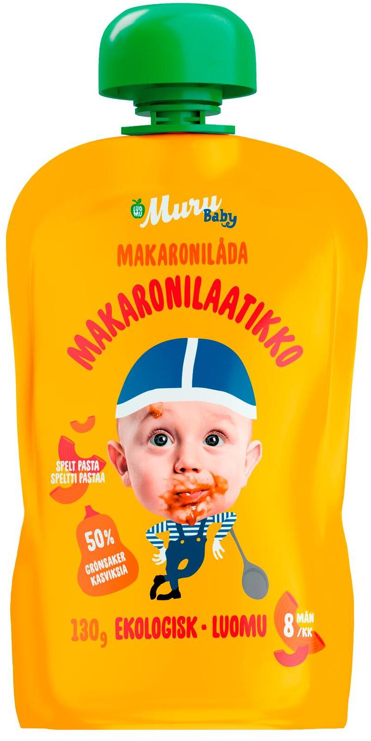 Muru Baby Makaronilaatikko alkaen 8 kk luomulastenateria 130 g