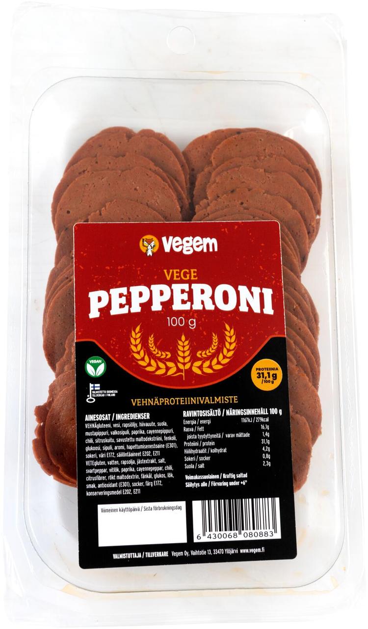 Vegem vege pepperoni leikkele 100g