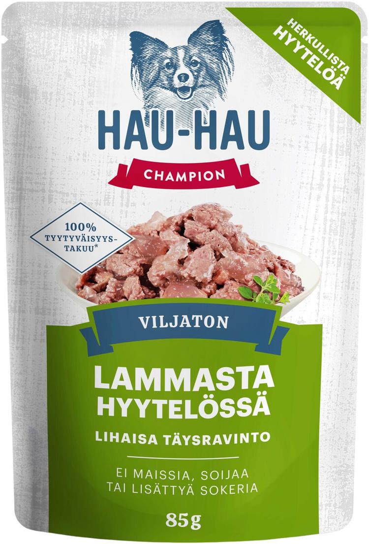 Hau-Hau Champion Viljaton lammasta hyytelössä annosateria täysravinto 85 g