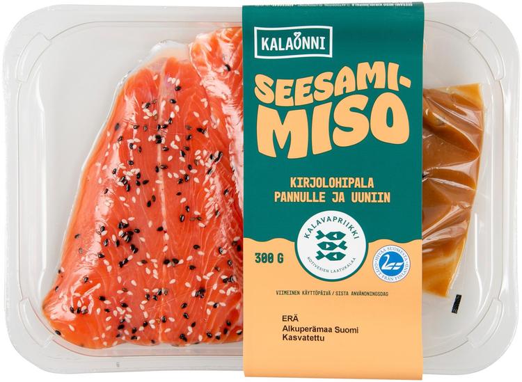 Kalaonni Seesami-Miso kirjolohipala pannulle ja uuniin 300 g