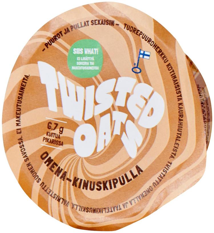 Twisted oats omena-kinuskipulla tuorepuuroherkku 145g