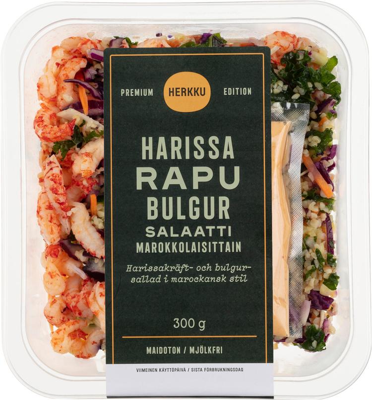 Herkku Premium Edition Harissarapu-bulgursalaatti marokkolaisittain 300g