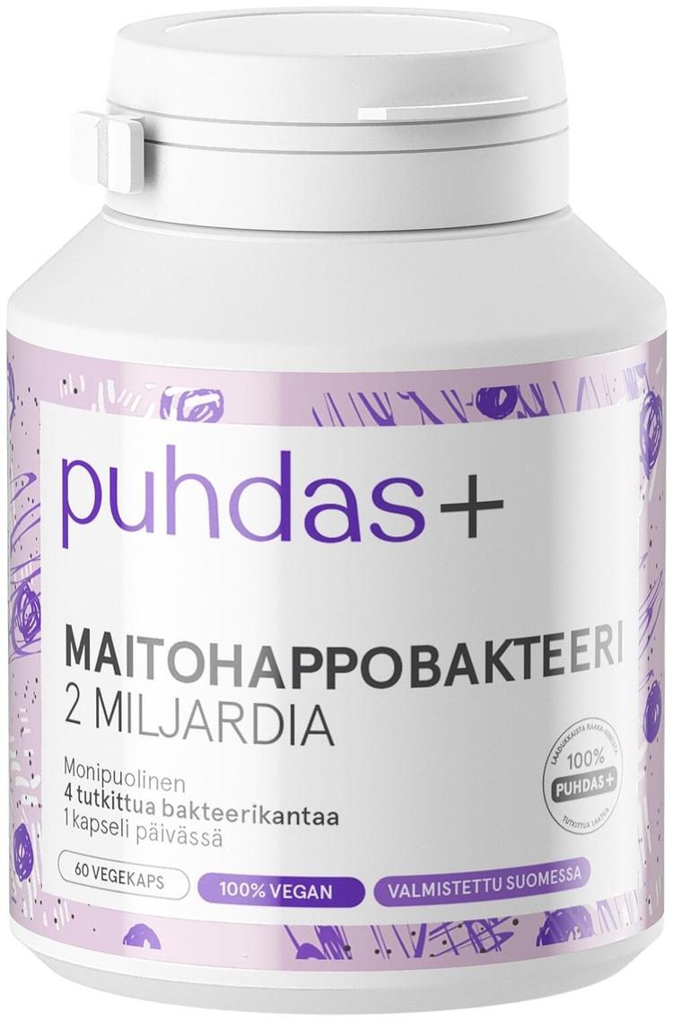 Puhdas+ Maitohappobakteeri 2 miljardia 60 kaps