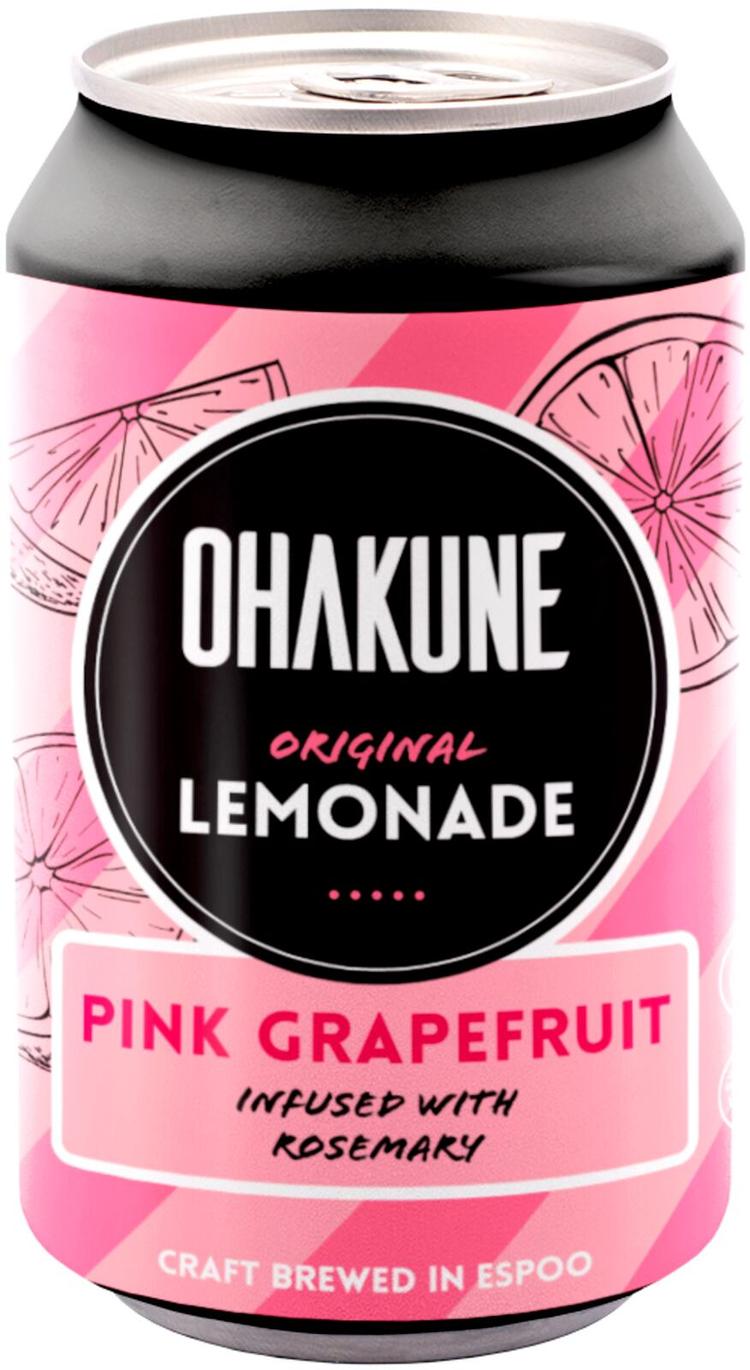 Ohakune Lemonade Pink Grapefruit 330ml tlk