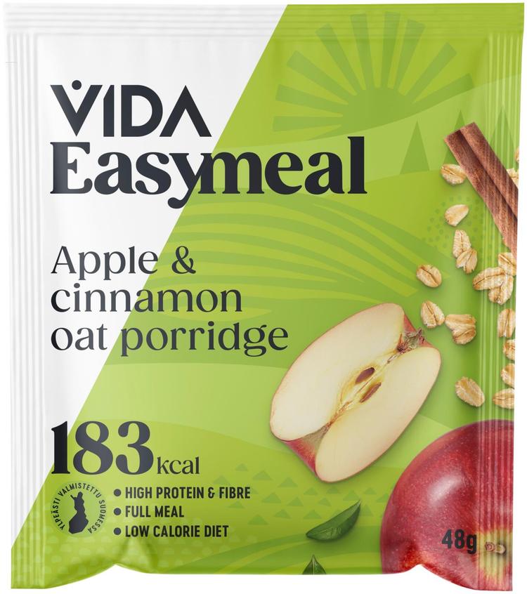 Vida Easy Meal ateria-aines omena-kaneli-kaurapuuro 48 g