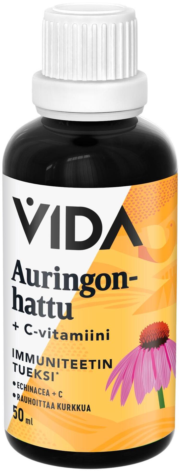 Vida Auringonhattu + C ravintolisä 50 ml