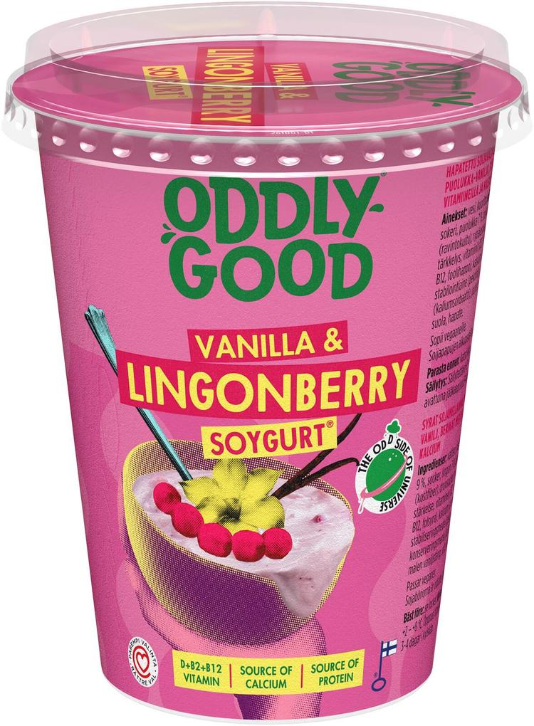 Oddlygood® Soygurt 400 g puolukka & vanilja