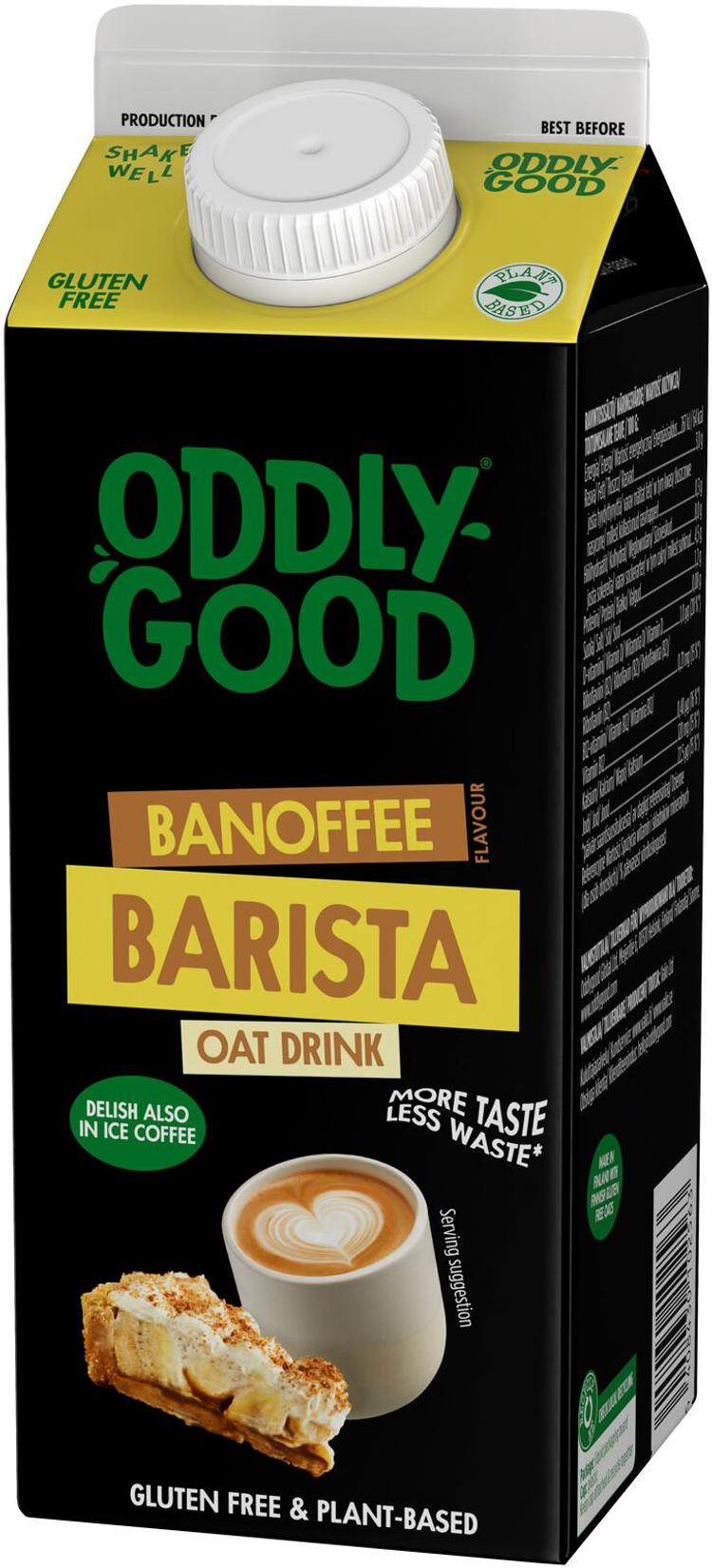 Oddlygood® Barista kaurajuoma banoffee 0,75 l ESL gluteeniton