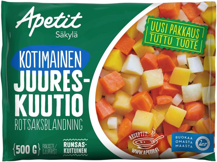 Apetit Kotimainen Juureskuutio pakaste 500g